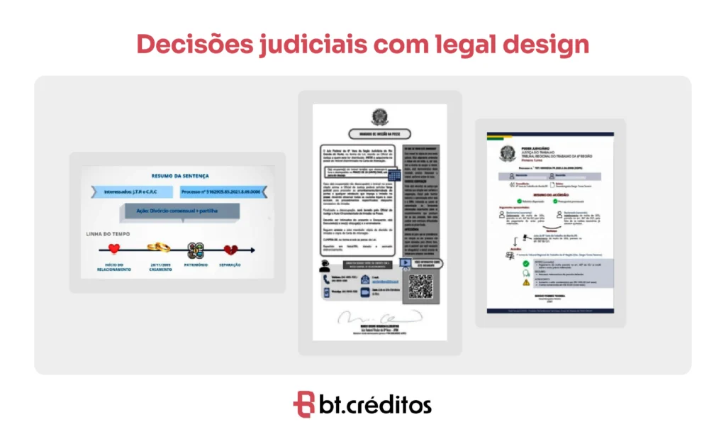 Decisões judiciais com legal design