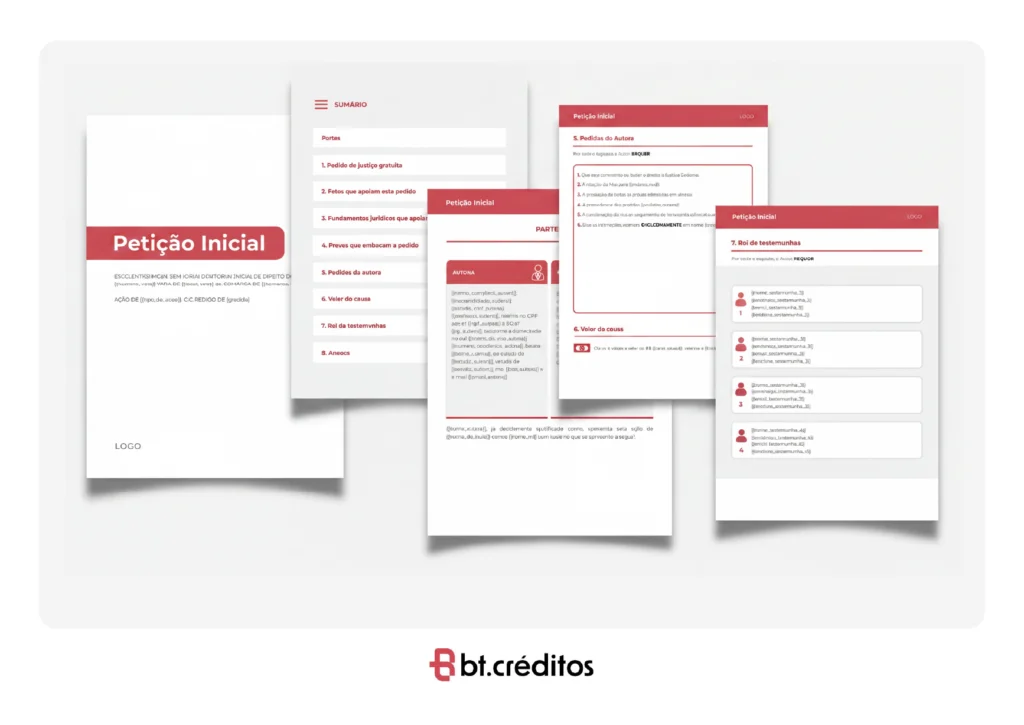 Petições organizadas com legal design